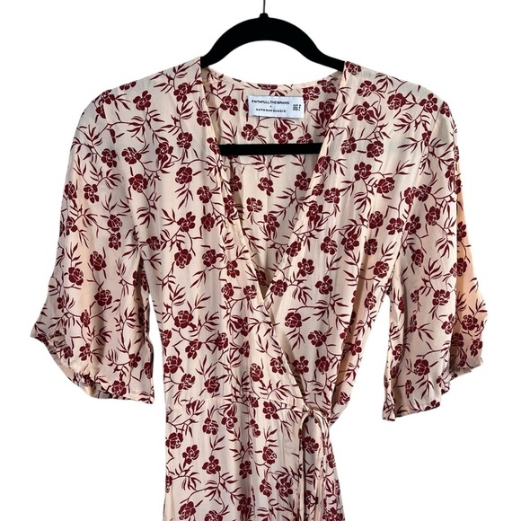 FAITHFULL THE BRAND x ANTHROPOLOGIE Rivera Floral Wrap Midi Dress - Picture 5 of 12